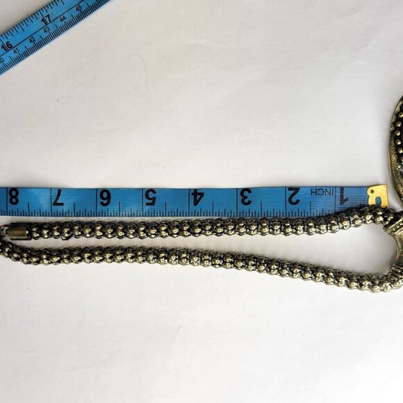 Large Dragon or Serpent Pendant Statement Necklace - Picture 12 of 14